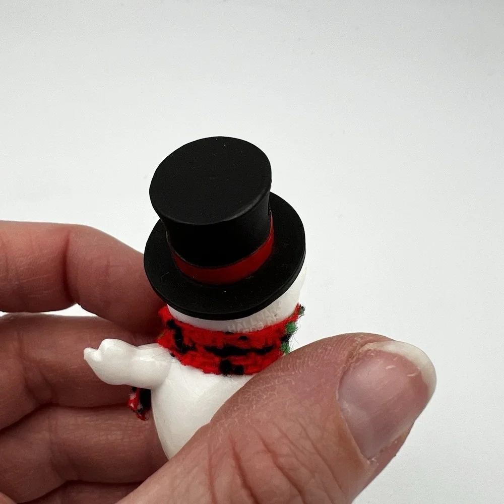 Vintage 1981 Hallmark Keepsake Jolly Snowman w/Top Hat Christmas‎ Ornament